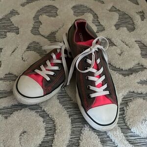 Pink and grey converse